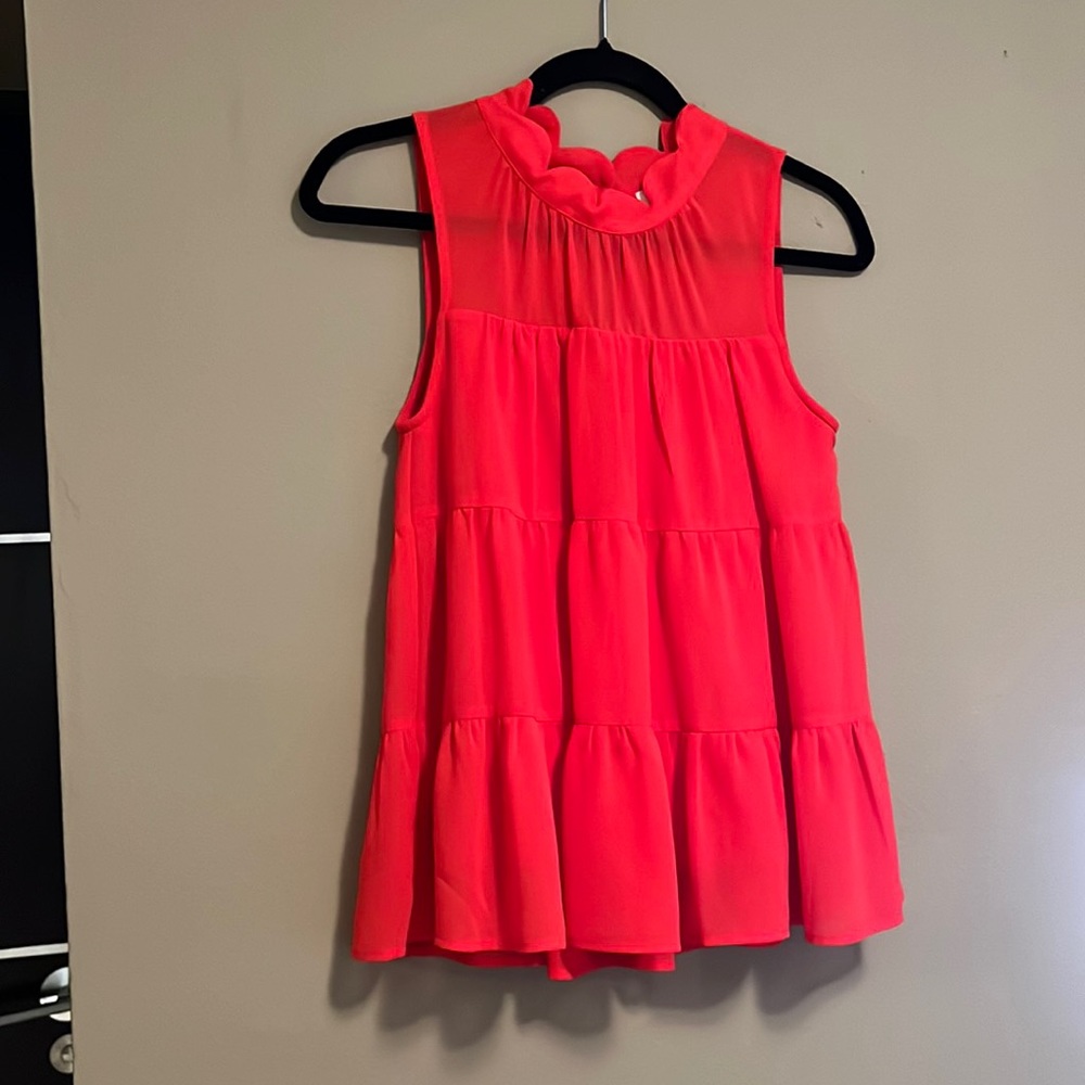 Cute Red Blouse, size S, never worn and in perfect condition